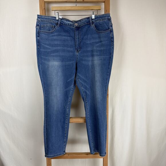 Flying Monkey Denim - NWT Flying Monkey Vervet Haylie High Rise Blue Skinny Jeans #0884 Size 20